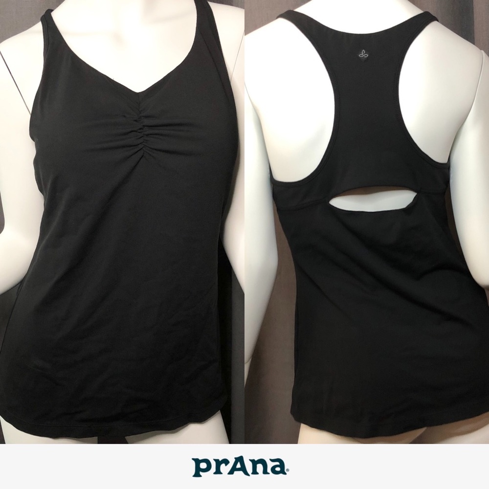 💐Sold 💐prAna | ruched racerback tank
